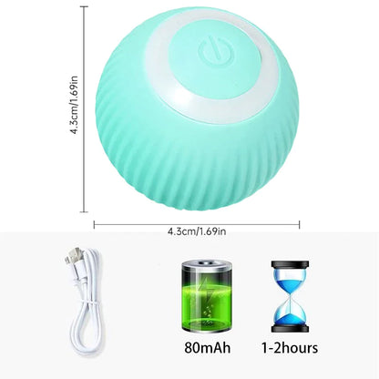 Smart Electric Puppy Ball Toy for Small Dogs and Cats - Auto-Rolling Ball for Self-Moving Puppy Games - Pet Accessories