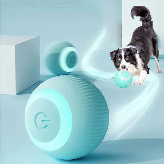 Smart Electric Puppy Ball Toy for Small Dogs and Cats - Auto-Rolling Ball for Self-Moving Puppy Games - Pet Accessories