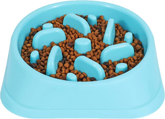Slow Eating Dog Bowl - Eco-Friendly, Non-Toxic, Prevents Choking and Bloating